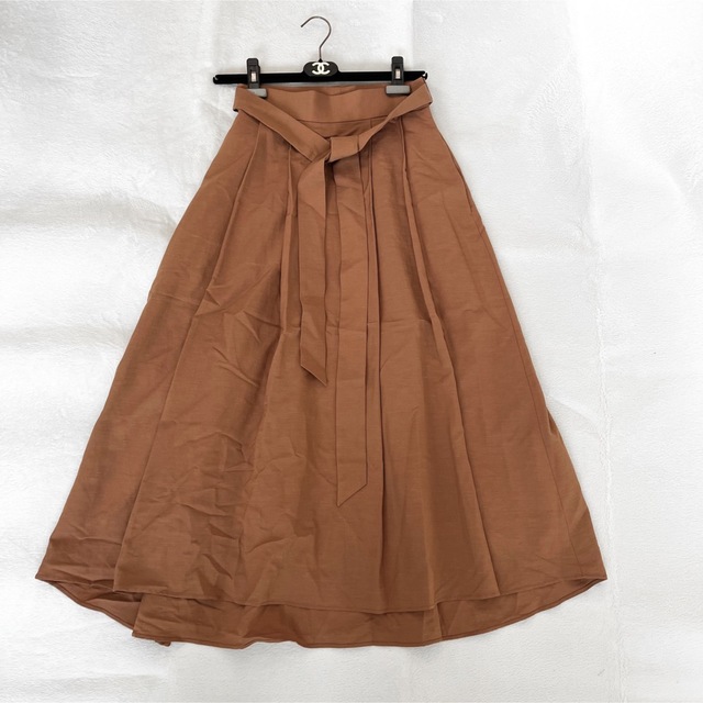 ESTNATION(エストネーション)のESTNATION  リボン付きロングスカート レディースのスカート(ロングスカート)の商品写真