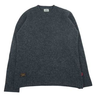 ダブルタップス(W)taps)のWTAPS ダブルタップス 142MADT-KNM01 DECK CREW-C SWEATER ウール ニット セーター グレー系 L【中古】(ニット/セーター)