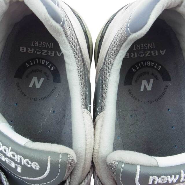New Balance(ニューバランス)のNEW BALANCE ニューバランス スニーカー 英国製 M991GL チャコール系 グレー系 27cm【中古】 メンズの靴/シューズ(スニーカー)の商品写真
