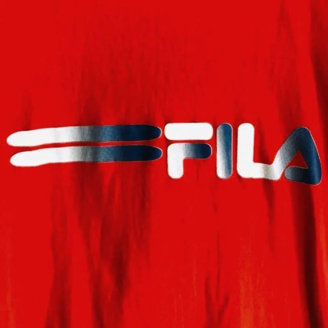 FILA(フィラ)の《FILA》フィラ 半袖Tシャツ 赤 L 古着 メンズ メンズのトップス(Tシャツ/カットソー(半袖/袖なし))の商品写真