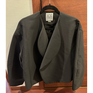 トーテム(TOTEME)のTOTEM トーテム　dinner jacket ジャケット34 S 黒(ノーカラージャケット)