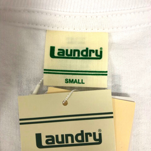 LAUNDRY(ランドリー)のランドリー Tシャツ クルーネック コットン プリント 英字 半袖 S 白 メンズのトップス(Tシャツ/カットソー(七分/長袖))の商品写真