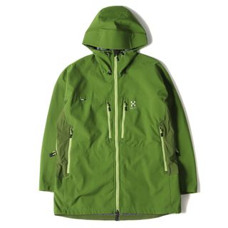 ホグロフス(Haglofs)のHAGLOFS ホグロフス ジャケット WINDSTOPPER ストレッチ ソフトシェル フーディー ジャケット FIN グリーン L アウター ブルゾン コート キャンプ アウトドア ブランド【メンズ】【中古】(その他)