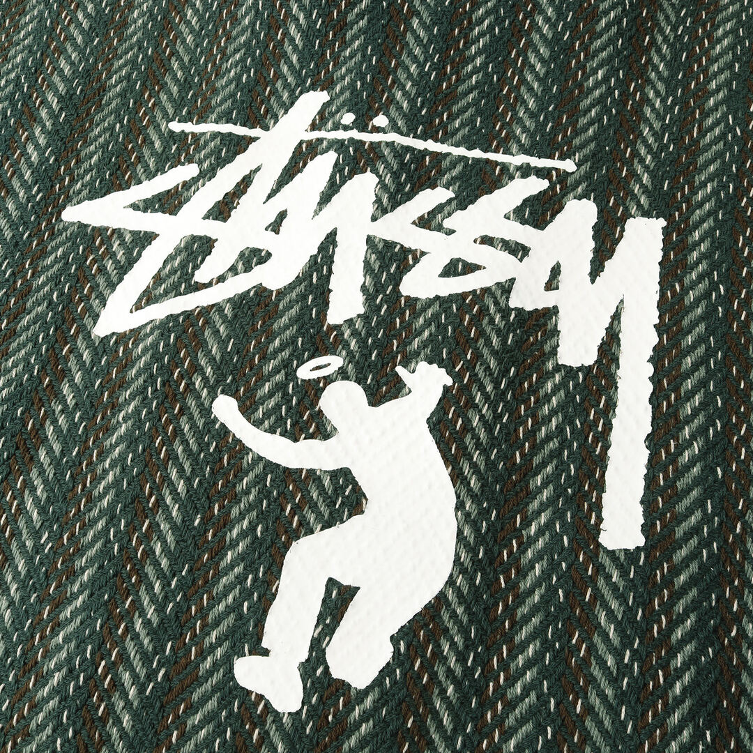 STUSSY ステューシー パーカー UNION ユニオン 30周年記念 メキシカンパーカー フルジップ ポンチョ Zip Poncho 21SS  グリーン XL トップス フーディー コラボ【メンズ】