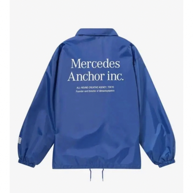 1LDK SELECT(ワンエルディーケーセレクト)のMercedes Anchor Inc. Coach Jacket 青 M メンズのジャケット/アウター(ナイロンジャケット)の商品写真