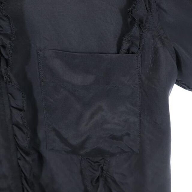 ブラックコムデギャルソン 2010年 日本製 フリル 長袖 シャツ M 黒 BLACK COMME des GARCONS ブラウス レディース 【230315】 メール便可 4