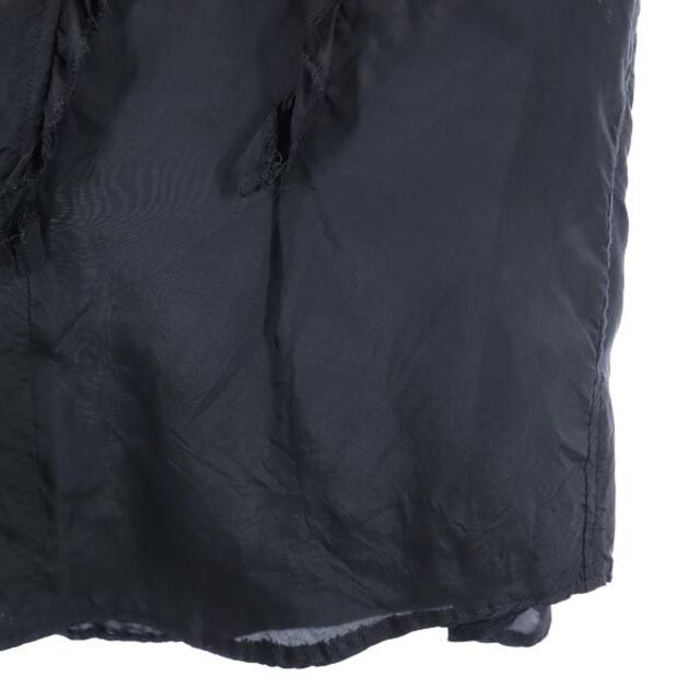 ブラックコムデギャルソン 2010年 日本製 フリル 長袖 シャツ M 黒 BLACK COMME des GARCONS ブラウス レディース 【230315】 メール便可 5