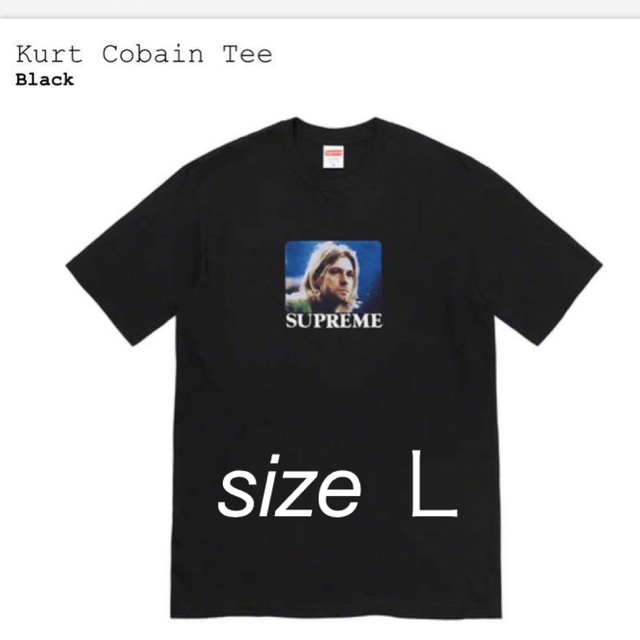 Supreme 23SS Kurt Cobain Tee black L - Tシャツ/カットソー(半袖/袖なし)