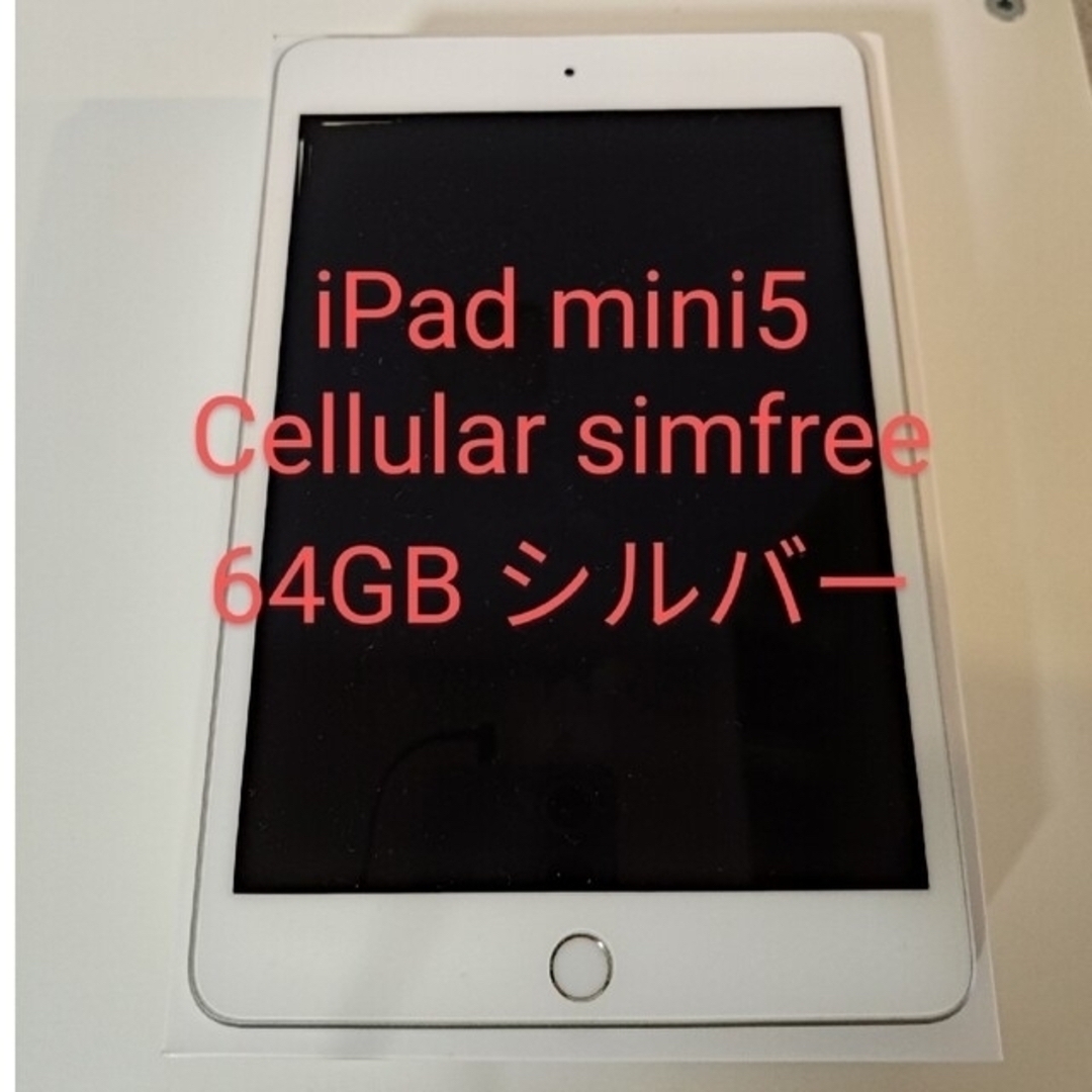 iPadmini simfree 第5世代 64GB Silver - タブレット