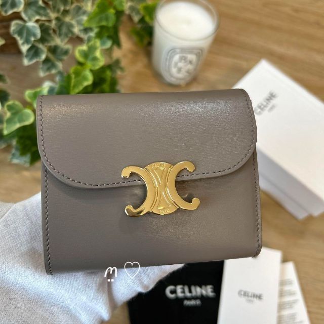 celine - CELINE セリーヌ スモールウォレット トリオンフ 三つ折り