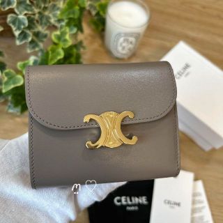 celine - CELINE セリーヌ スモールウォレット トリオンフ 三つ折り ...