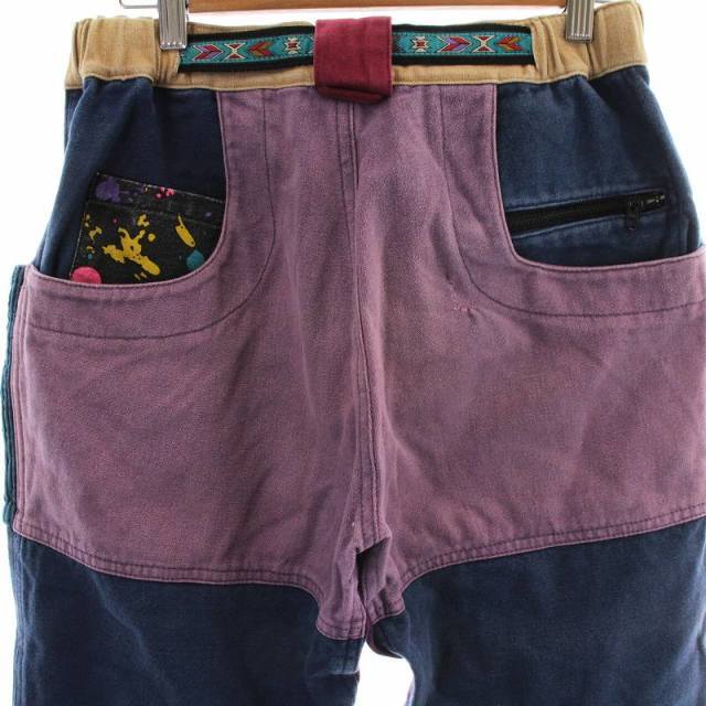 aldies(アールディーズ)のALDIES ポックロングパンツ ジップフライパンツ コーデュロイ S 紺 紫 メンズのパンツ(スラックス)の商品写真