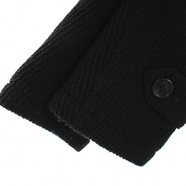 BURBERRY BLACK LABEL(バーバリーブラックレーベル)のバーバリーブラックレーベル ダッフルコート ニット切替 L ベージュ 黒 メンズのジャケット/アウター(ダッフルコート)の商品写真