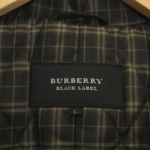 BURBERRY BLACK LABEL(バーバリーブラックレーベル)のバーバリーブラックレーベル ダッフルコート ニット切替 L ベージュ 黒 メンズのジャケット/アウター(ダッフルコート)の商品写真