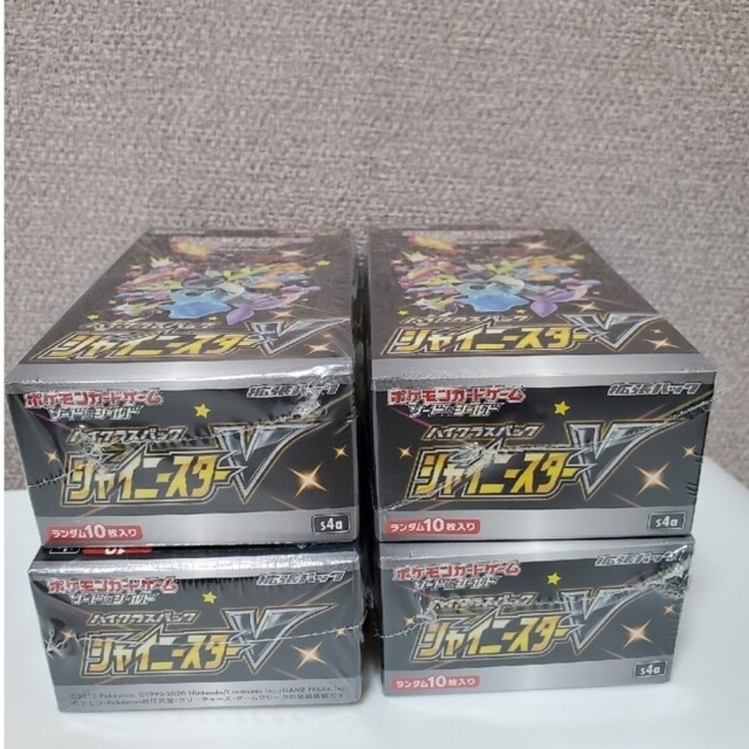 ポケモン - 新品】シャイニースターv 4box 未開封 シュリンク付きの