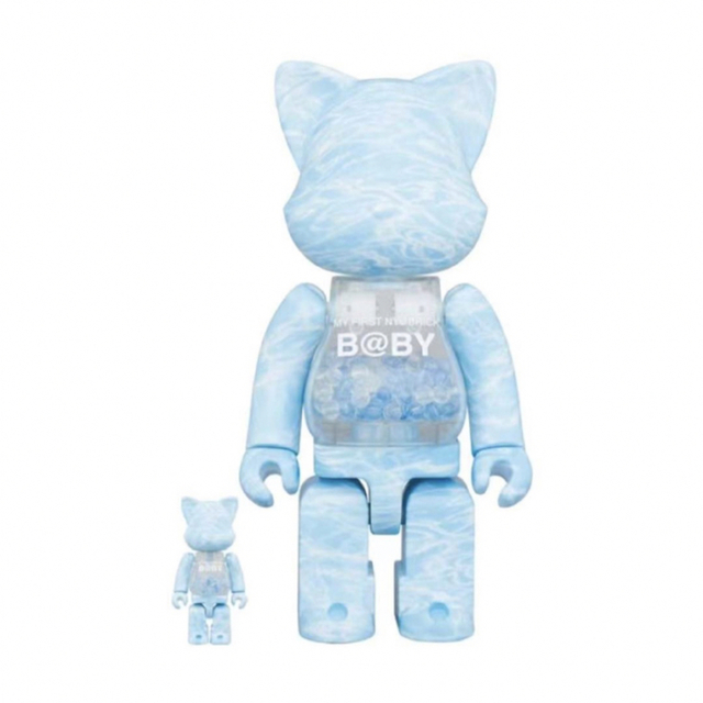 BE@RBRICK(ベアブリック)のMY FIRST B@BY WATER CREST 100％ & 400％セット エンタメ/ホビーのフィギュア(その他)の商品写真