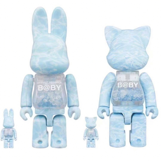 BE@RBRICK(ベアブリック)のMY FIRST B@BY WATER CREST 100％ & 400％セット エンタメ/ホビーのフィギュア(その他)の商品写真