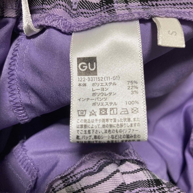 GU(ジーユー)のGU 裏地付き キュロットS キッズ/ベビー/マタニティのキッズ服女の子用(90cm~)(スカート)の商品写真