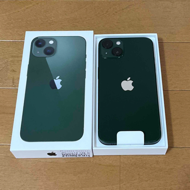 Apple(アップル)のiPhone13 新品未使用　グリーン スマホ/家電/カメラのスマートフォン/携帯電話(スマートフォン本体)の商品写真