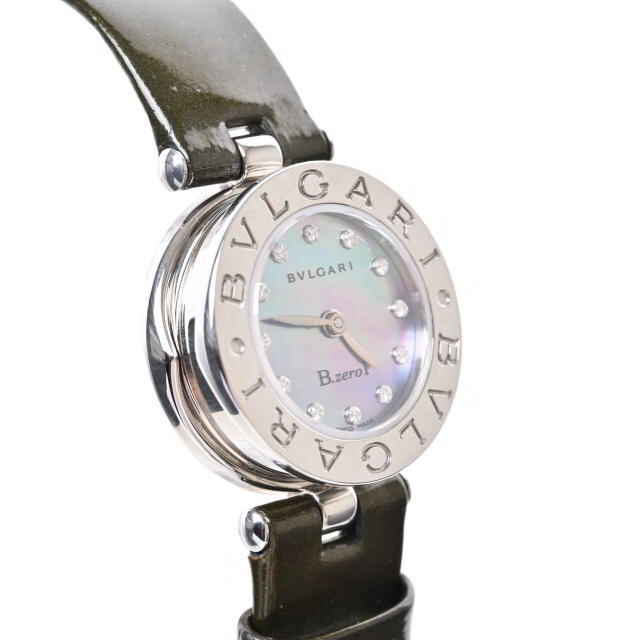 KL4CAL2U92BVLGARI B-zero1 12Pダイヤ ブルーシェル 腕時計 - 腕時計