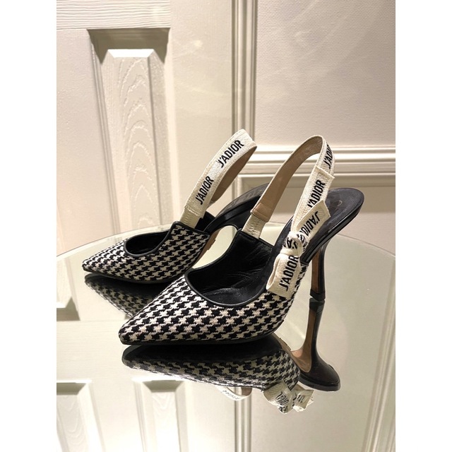 2022年5月新作下旬 【美品】ディオール dior 千鳥柄 パンプス ヒール