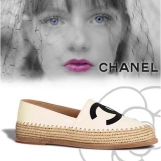 シャネル(CHANEL)のレア！　CHANEL エスパドリーユ　試着のみ新品未使用品(スリッポン/モカシン)