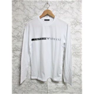 エンポリオアルマーニ(Emporio Armani)のエンポリオアルマーニ プリント ロゴ 長袖Tシャツ カットソー ロンT/S☆新品(Tシャツ/カットソー(七分/長袖))