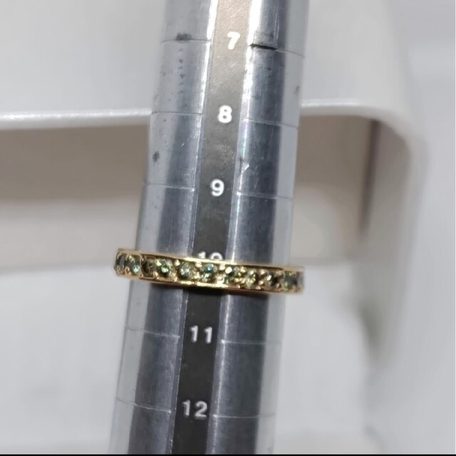 K18 グリーンダイヤモンドリングセット