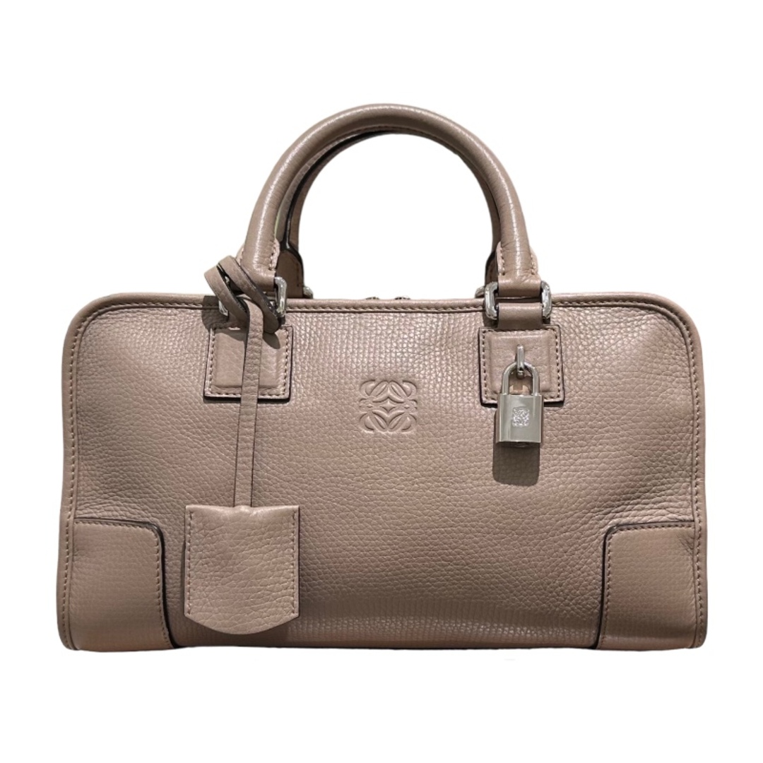 ロエベ LOEWE アマソナ28 352.45.A03 ベージュ レザー カーフスキン レディース ハンドバッグ