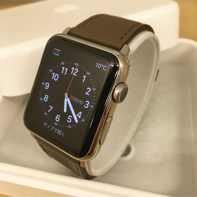 Apple Watch アップル ステンレス シルバー 42mmスマートフォン/携帯電話