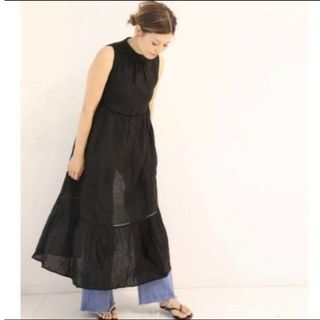 ドゥーズィエムクラス(DEUXIEME CLASSE)の未使用　wa...lanceの別注DRESS　ブラックドレス　ワンピース(ロングワンピース/マキシワンピース)