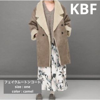 ケービーエフ(KBF)の◻︎【KBF/ケービーエフ】フェイクムートンコート　美品(ムートンコート)