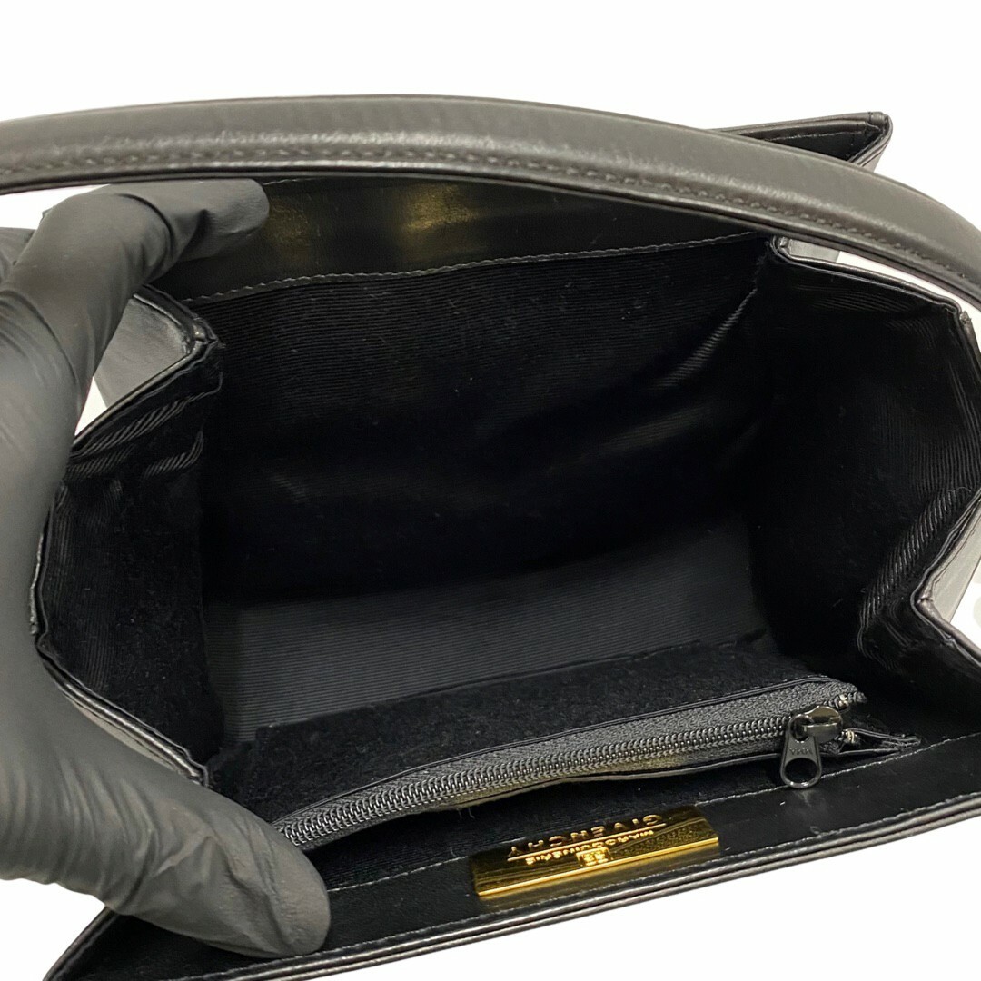 極美品 ジバンシィ 4G ロゴ 金具 レザー ミニ トートバッグ