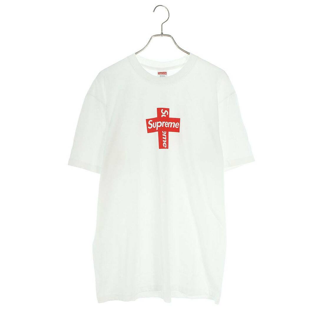 シュプリーム  20AW  Cross Box Logo Tee クロスボックスロゴTシャツ メンズ L