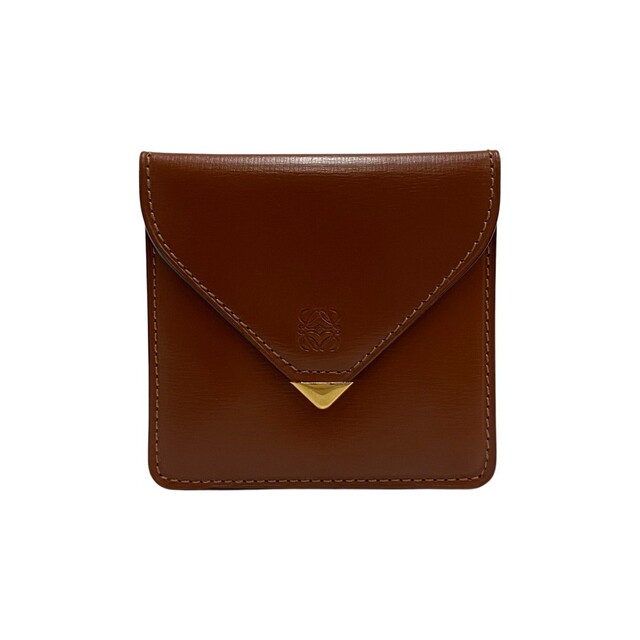 極 美品 希少品 LOEWE ロエベ アナグラム ロゴ 金具 レザー 本革 ミニ