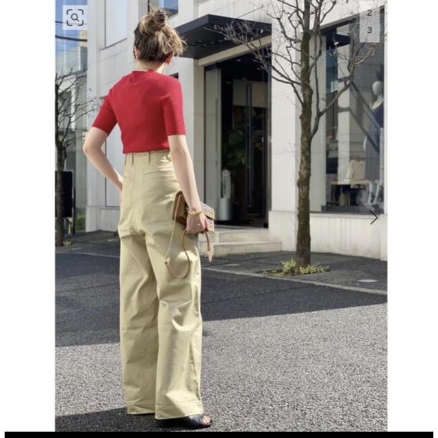 L'Appartement DEUXIEME CLASSE(アパルトモンドゥーズィエムクラス)のCIOTA High Rise Chino Pants レディースのパンツ(チノパン)の商品写真