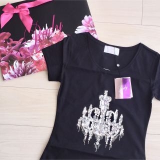 レディー(Rady)のRady シャンデリアビジューTシャツ(Tシャツ(半袖/袖なし))