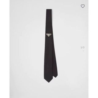 新品 PRADA プラダ ネクタイ 三角プレート ブラック 贅沢屋の 8820円