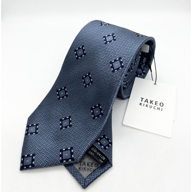 新品(418)】タケオキクチ ネクタイ ヴィンテージ小紋柄-