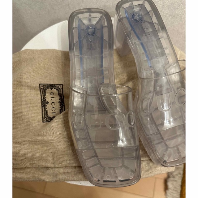 Gucci(グッチ)のGUCCI 透明サンダル36サイズ未使用品（1062） レディースの靴/シューズ(サンダル)の商品写真