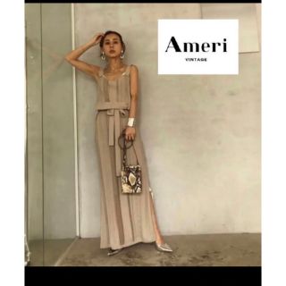 アメリヴィンテージ(Ameri VINTAGE)の【AMERI Vintage】LACE LIKE LONG KNIT DRESS(ロングワンピース/マキシワンピース)