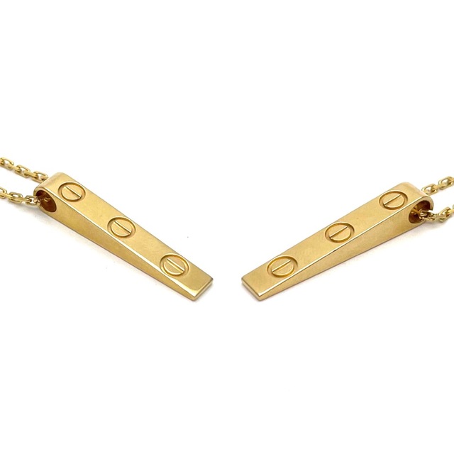 CARTIER カルティエ ネックレス ラブプレート LOVE ペンダント 18金 750 YG ジュエリー アクセサリー K18ゴールド    レディース 約10.5g【品】