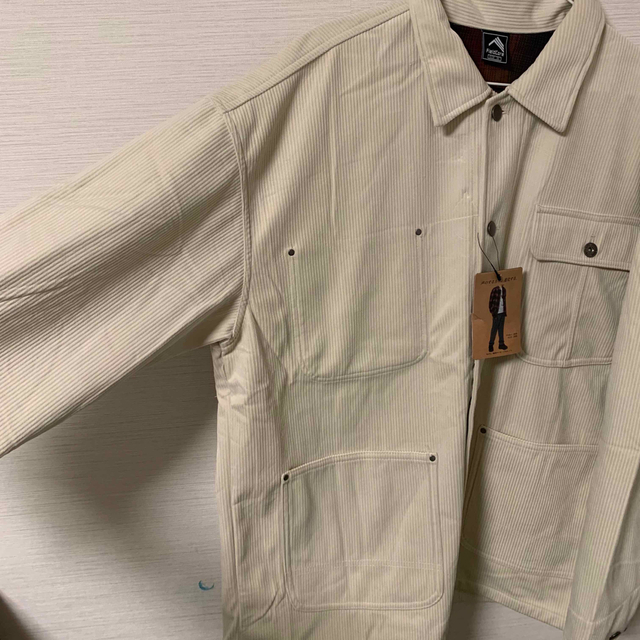 ワークマン　ウォームシールドフリースカバーオール　オフホワイト3L メンズのジャケット/アウター(ノーカラージャケット)の商品写真