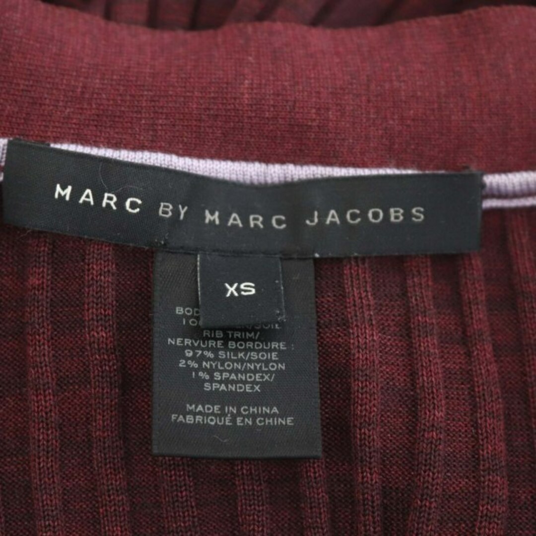 MARC BY MARC JACOBS(マークバイマークジェイコブス)のマークバイマークジェイコブス リブカーディガン ニット 長袖 Vネック XS レディースのトップス(カーディガン)の商品写真