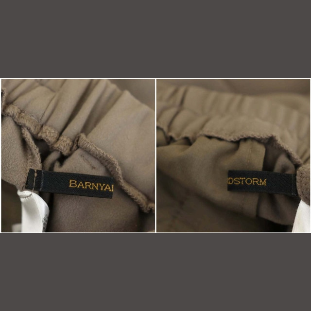 BARNYARDSTORM(バンヤードストーム)のバンヤードストーム ウエストゴムレイヤードパンツ テーパード ストレッチ レディースのパンツ(その他)の商品写真