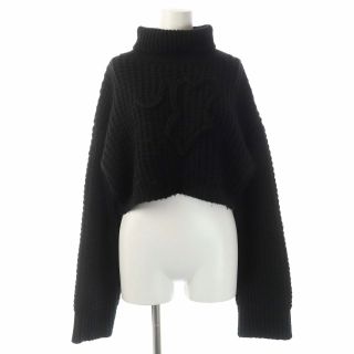 アザー(other)のメルトザレディ cropped knit ニット セーター ショート丈 長袖 F(ニット/セーター)