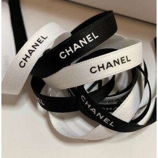 シャネル(CHANEL)の希少！1cm幅 CHANEL ラッピング リボン 2m(ラッピング/包装)