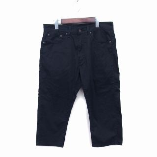 リーバイス(Levi's)のリーバイス パンツ ストレート クロップド コットン混 ジップフライ 無地 (スラックス)