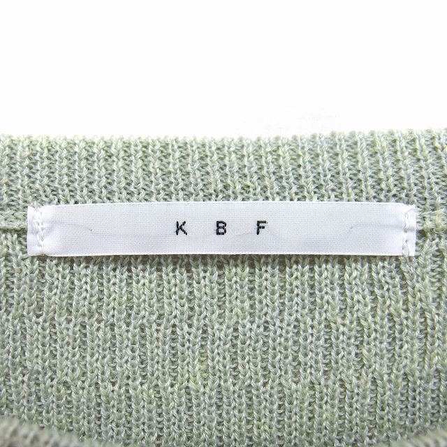 KBF(ケービーエフ)のケイビーエフ KBF アーバンリサーチ ニット セーター 半袖 丸首 麻混 レディースのトップス(ニット/セーター)の商品写真