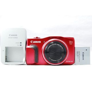 キヤノン(Canon)のCanon PowerShot SX700 HS レッド 光学30倍ズーム(コンパクトデジタルカメラ)